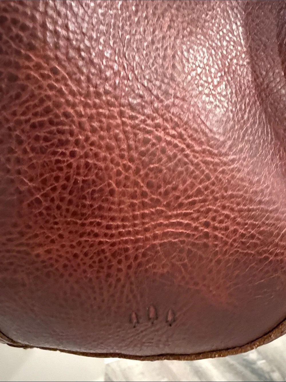 Portland Leather large crescent Classic Brown Leather Hobo Shoulder Bag